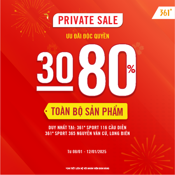 PRIVATE SALE - ƯU ĐÃI  30-80% TOÀN BỘ SẢN PHẨM
