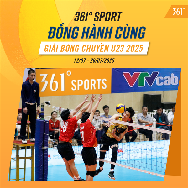361° SPORTS ĐỒNG HÀNH CÙNG GIẢI BÓNG CHUYỀN QUỐC GIA U23