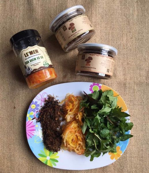 Món gỏi chay từ Dưa Ghém Xứ Gò và chà bông Nấm