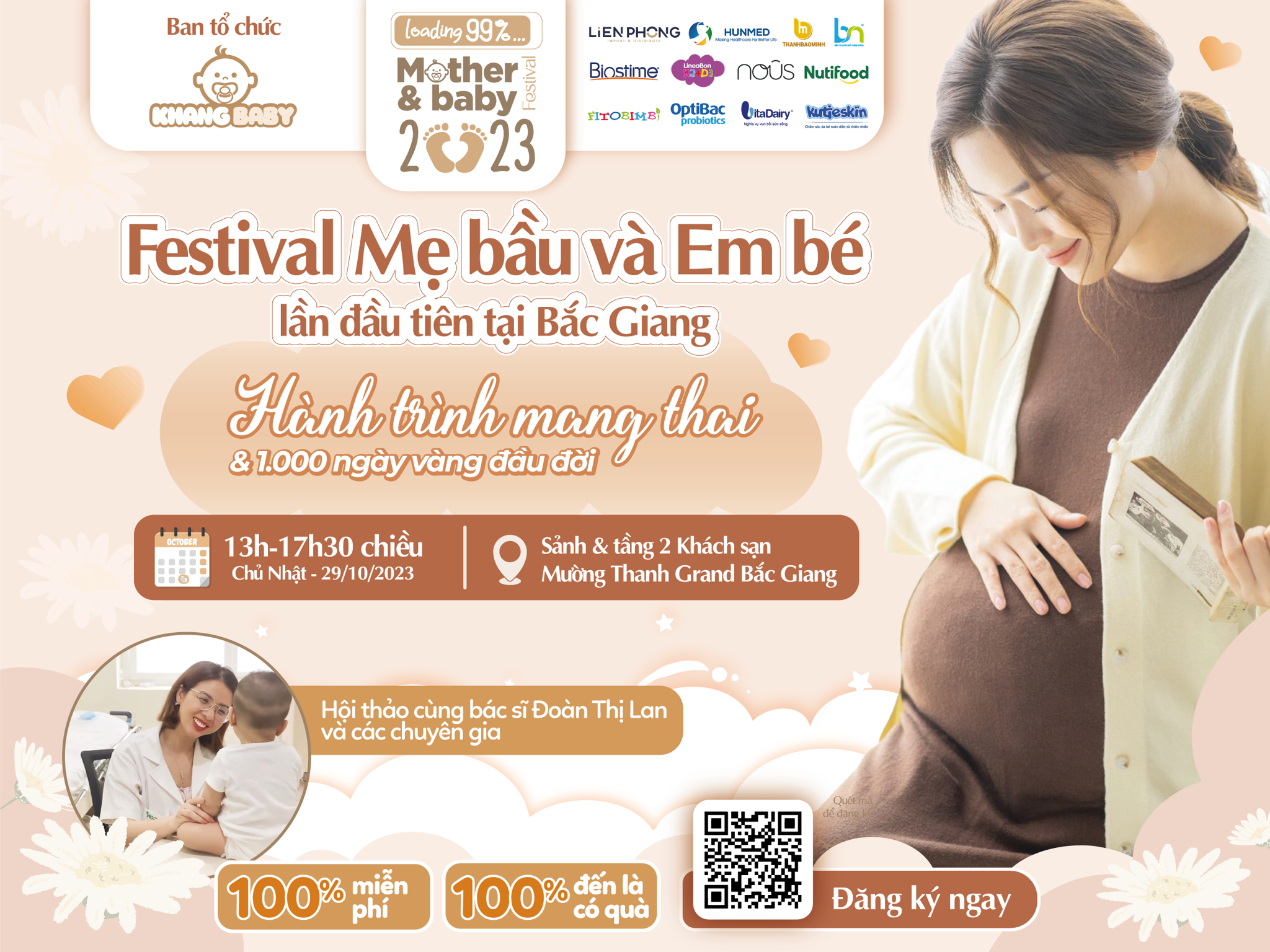 Festival Mẹ bầu và em bé 2023 - Hành trình mang thai và 1000 ngày vàng đầu đời của bé
