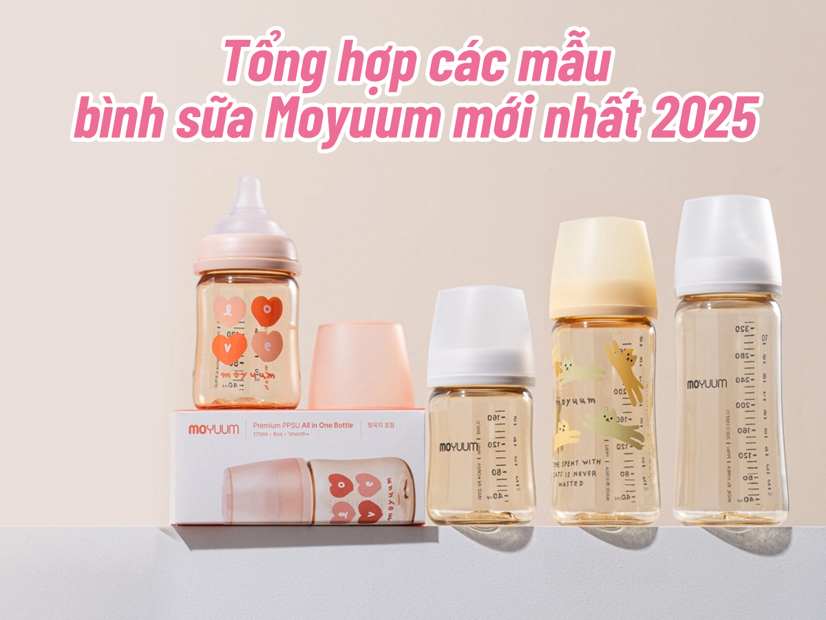 Điểm danh những mẫu họa tiết bình sữa Moyuum bán chạy nhất hiện nay
