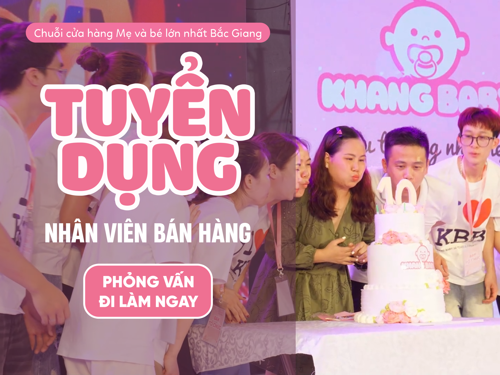 Tuyển dụng nhân viên bán hàng - Cơ hội gia nhập Team Khang Baby