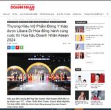 Thương Hiệu Mỹ Phẩm Đông Y thảo dược Libara Dr.Hòa đồng hành cùng cuộc thi Hoa hậu Doanh Nhân Asean 2024