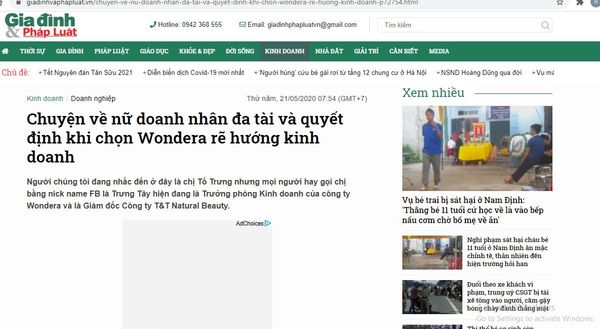 Chuyện về nữ doanh nhân đa tài và quyết định khi chọn Wondera rẽ hướng kinh doanh Thứ năm, 21/05/2020 07:54 (GMT+7)