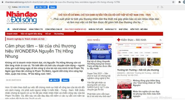 Cảm phục tâm – tài của chủ thương hiệu WONDERA Nguyễn Thị Hồng Nhung