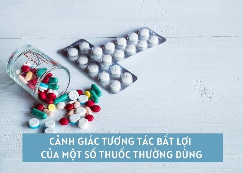 Cảnh giác tương tác bất lợi của một số thuốc thường dùng