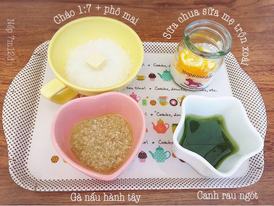 Thực đơn khởi đầu 30 ngày ăn dặm kiểu Nhật