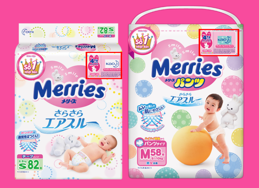 So sánh, phân biệt bỉm Merries nội địa và nhập khẩu đầy đủ nhất