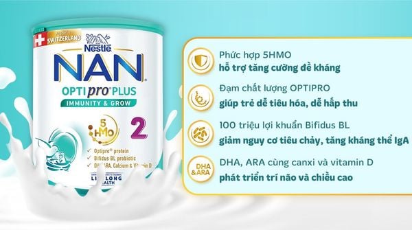 Sữa Nan Optipro số 2 - Dành cho trẻ từ 6-12 tháng tuổi
