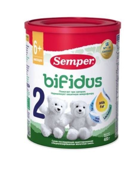 Sữa Semper Bifidus Thụy Điển số 2 400g (12 tháng)