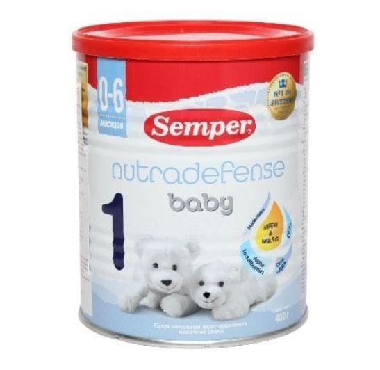 Sữa Semper Nutradefense Thụy Điển số 1 400g (0 - 6 tháng)