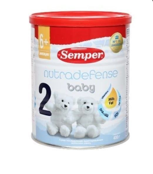 Sữa Semper Nutradefense Thụy Điển số 2 400g (6 - 12 tháng)