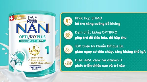 Sữa Nan Thụy Sĩ Optipro Plus số&nbsp;1 dành cho trẻ sơ sinh từ 0-6 tuổi