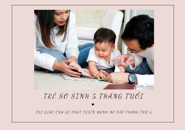 Thị giác của trẻ 5 tháng phát triển mạnh mẽ