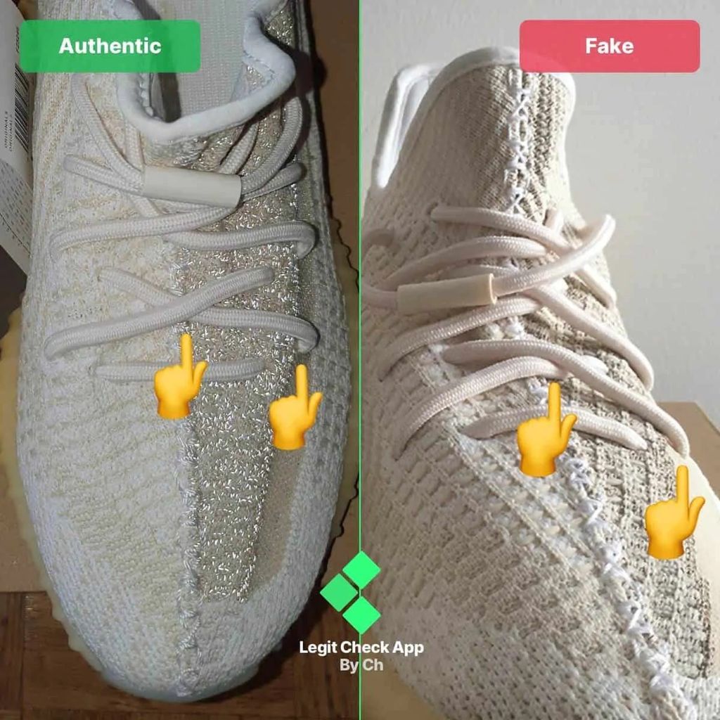 Check Giày: Cách Phân Biệt Yeezy Boost 350 V2 Natural Real Và Fake – Hệ  Thống Phân Phối Air Jordan Chính Hãng