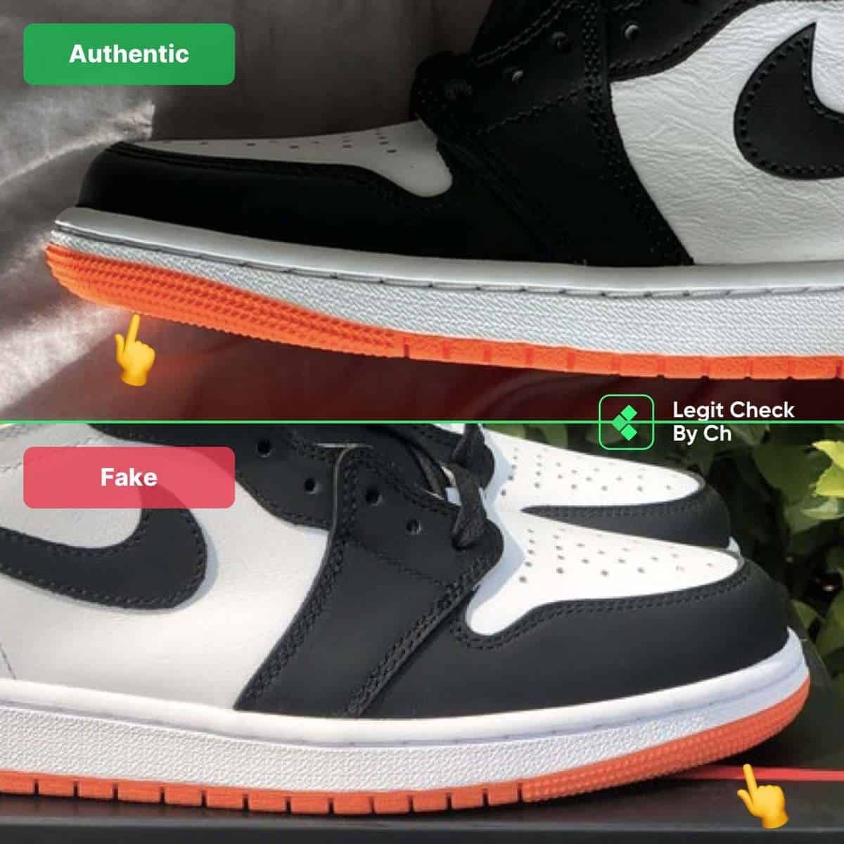 Hinh anh 4: Tat tan tat nhung gi ban can biet de phan biet Air Jordan 1 Electro Orange real va fake