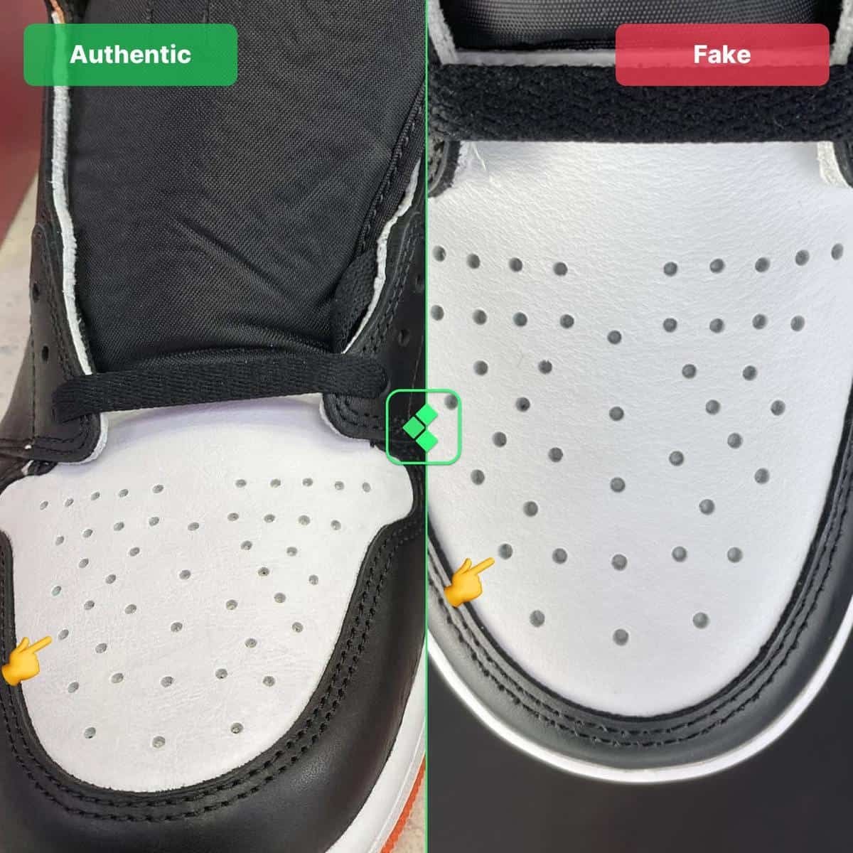 Hinh anh 9: Tat tan tat nhung gi ban can biet de phan biet Air Jordan 1 Electro Orange real va fake