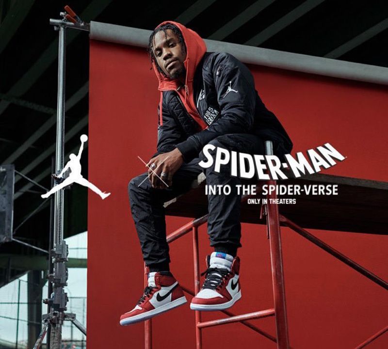 Air Jordan 1 trở thành ngôi sao trong “Spider-Man: Into the Spider-Ver – Hệ  thống phân phối Air Jordan chính hãng