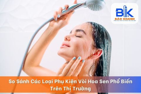 So Sánh Các Loại Phụ Kiện Vòi Hoa Sen Phổ Biến Trên Thị Trường