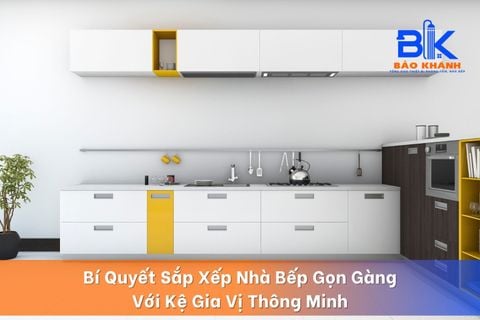 Bí Quyết Sắp Xếp Nhà Bếp Gọn Gàng Với Kệ Gia Vị Thông Minh