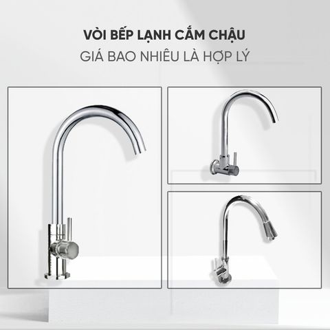 Vòi bếp lạnh cắm chậu giá bao nhiêu là hợp lý |  Bảo Khánh - tổng kho thiết bị phòng tắm và nhà bếp