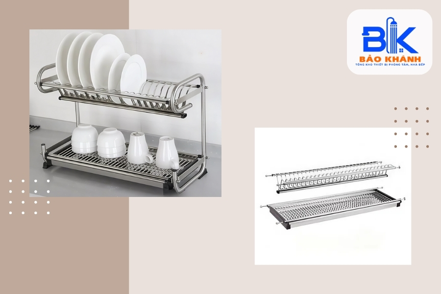 Khay Úp Chén Inox Đa Năng – Giải Pháp Tiết Kiệm Không Gian Bếp