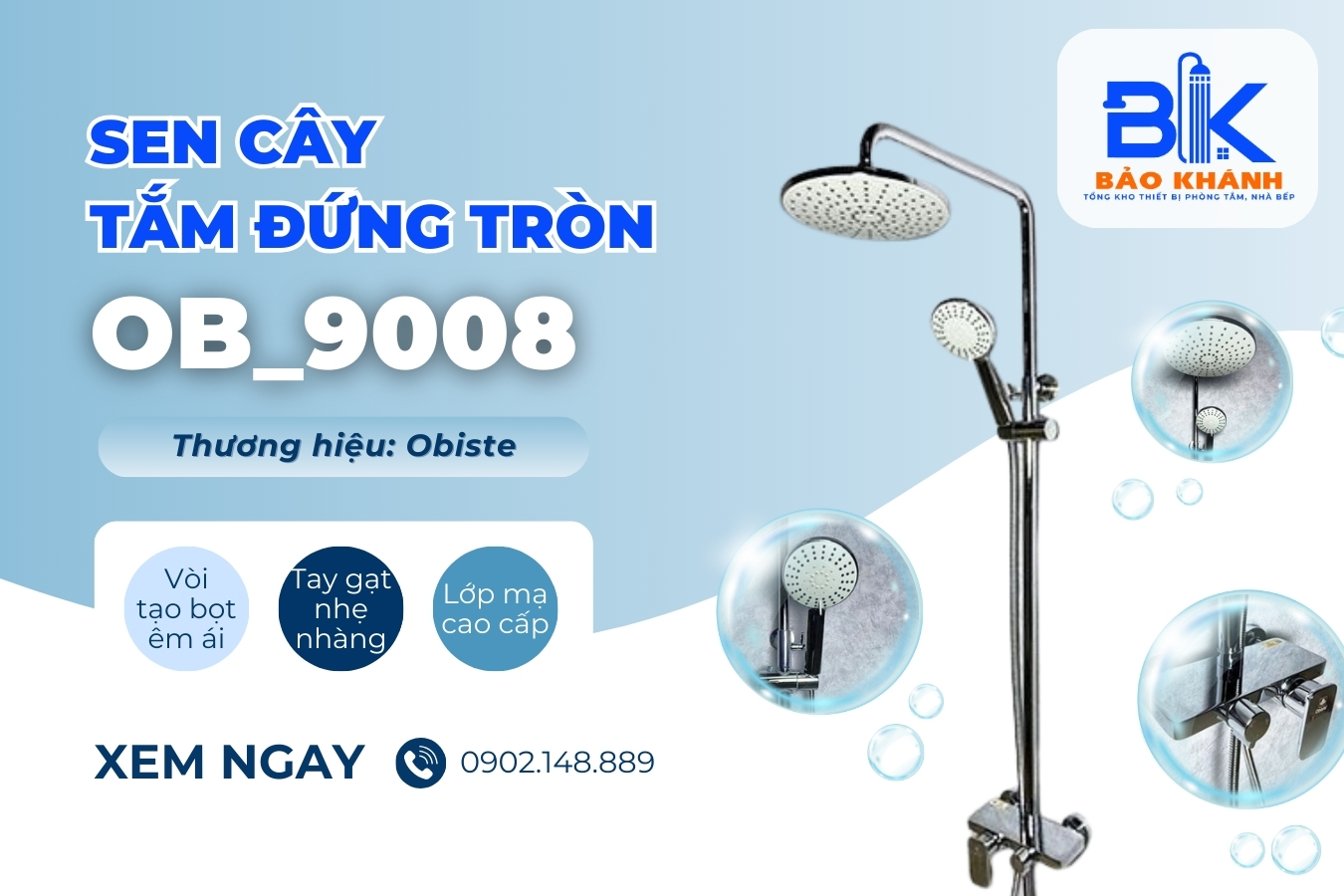 Trải Nghiệm Dùng Sen Cây Tắm Đứng Tròn - Có Gì Khác Biệt?
