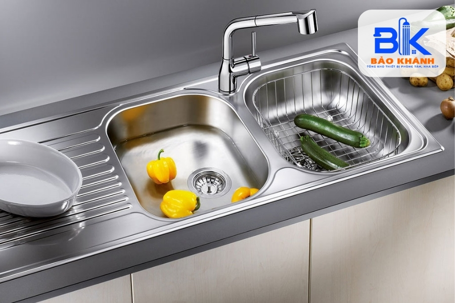 Chậu Rửa Bát Đôi Có Gì Bên Trong? Khám Phá Cấu Tạo Từng Chi Tiết