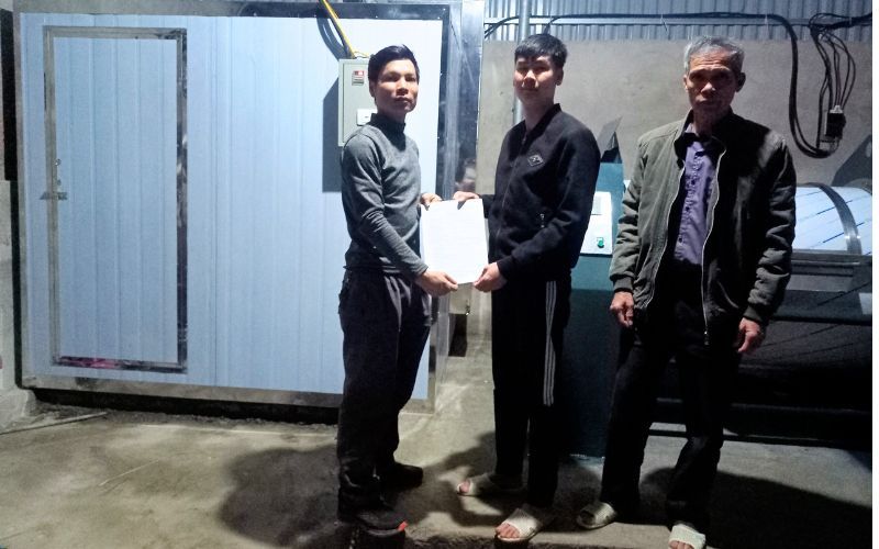 Máy giặt công nghiệp 50kg + phòng sấy công nghiệp lắp đặt Chi Lăng, Lạng Sơn