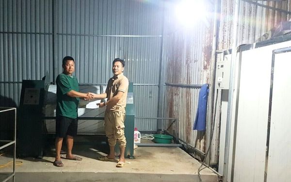 Máy giặt CN 50kg, phòng sấy công nghiệp lắp tại Sơn Tây, TP Hà Nội
