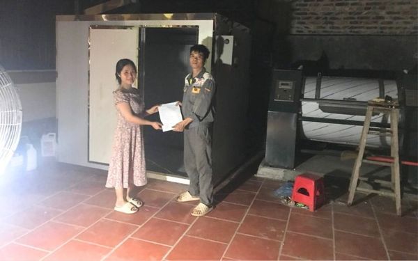 Máy giặt CN 50kg, phòng sấy công nghiệp đến Liên Hồng, Hải Dương