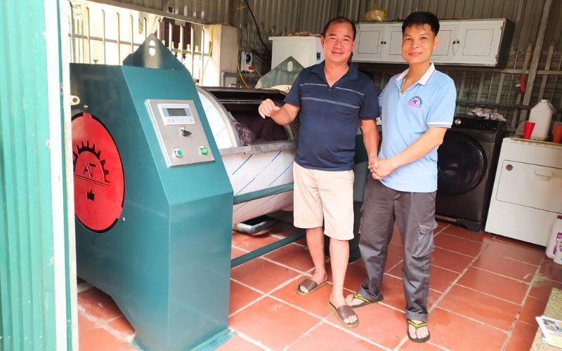 Máy giặt công nghiệp lắp đặt tại Nghi Sơn, Thanh Hoá