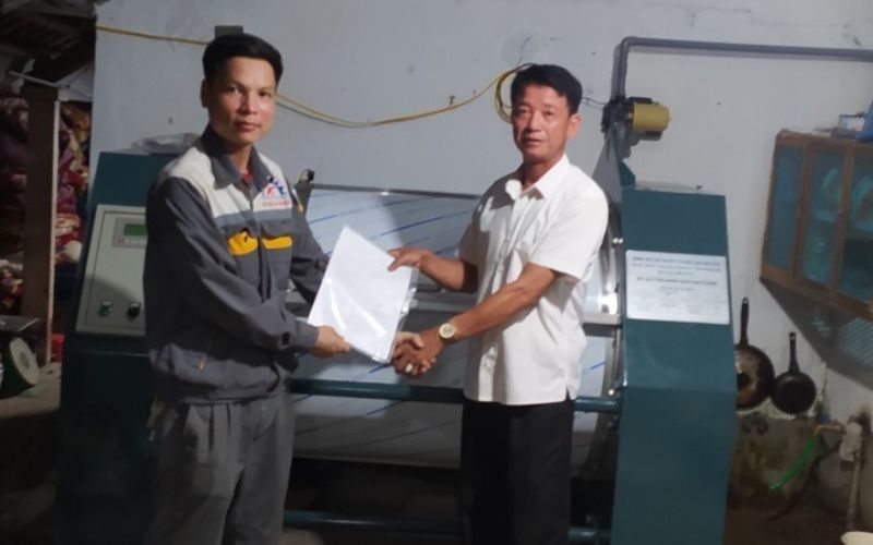 Máy giặt công nghiệp lắp đặt tại Bình Lục, Hà Nam