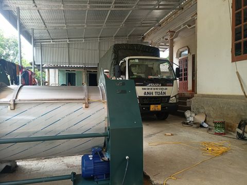 Máy giặt công nghiệp 50kg + máy sấy 50kg-điện lắp đặt tại Nông Cống, Thanh Hoá