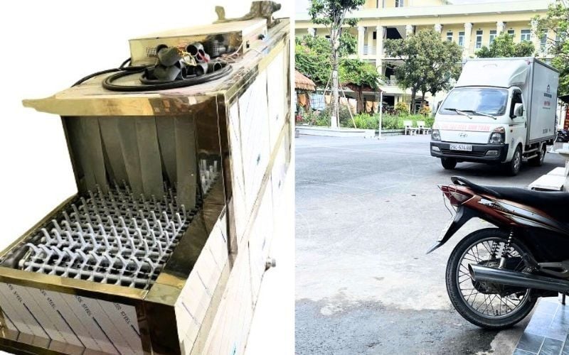 Máy rửa bát băng truyền rửa tráng sấy giao đến Ứng Hoà, Hà Nội