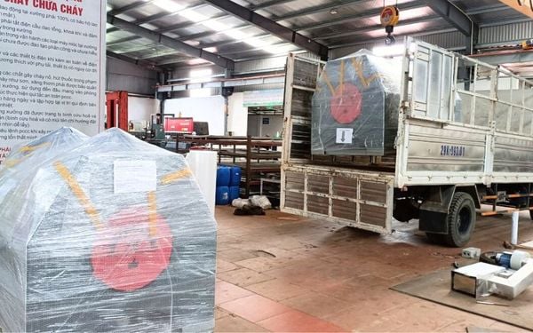 02 Máy giặt công nghiệp chân mềm 50kg bàn giao tại Phan Thiết, Bình Thuận