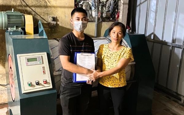 Máy giặt công nghiệp 50kg, phòng sấy CN tại Kim Động, Hưng Yên