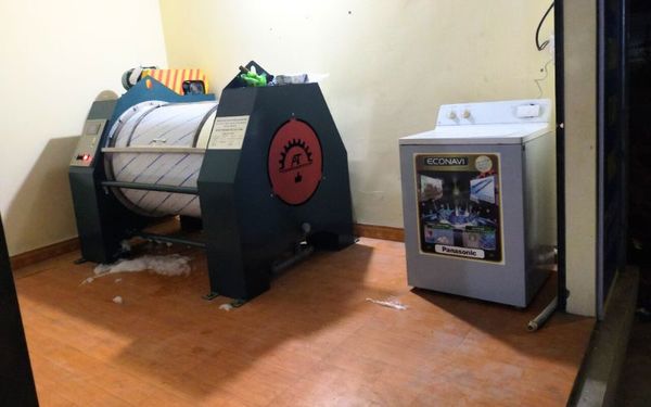 Máy giặt CN 50kg, phòng sấy CN lắp đặt tại Quảng Yên, Quảng Ninh