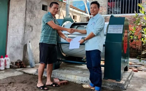 Máy giặt công nghiệp 50kg giao tại Vạn An, Bắc Ninh