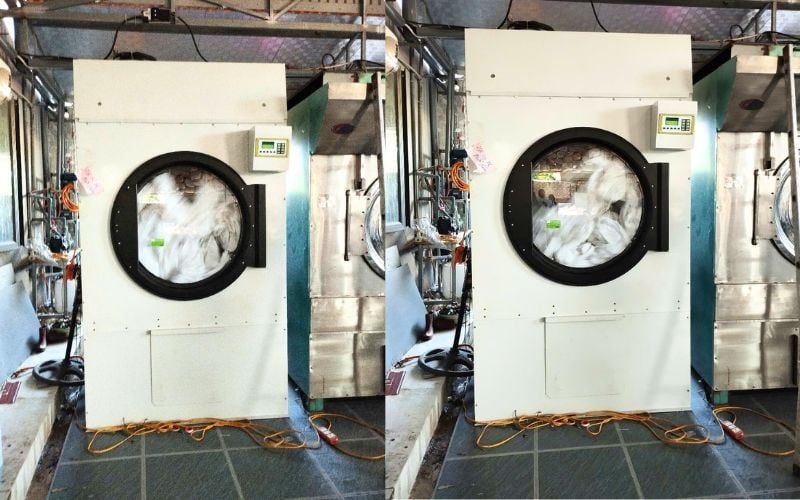 Máy sấy CN 80kg 3 pha-ga giao đến Vinh, Nghệ An