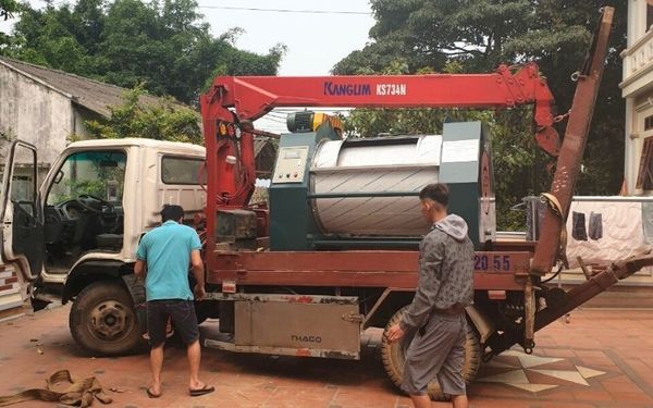 Máy giặt công nghiệp 50kg giao tại Nam Sơn, TP Bắc Ninh