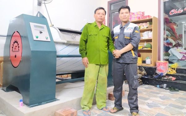 Máy giặt công nghiệp +phòng sấy công nghiệp lắp đặt tại Can Lộc, Hà Tĩnh