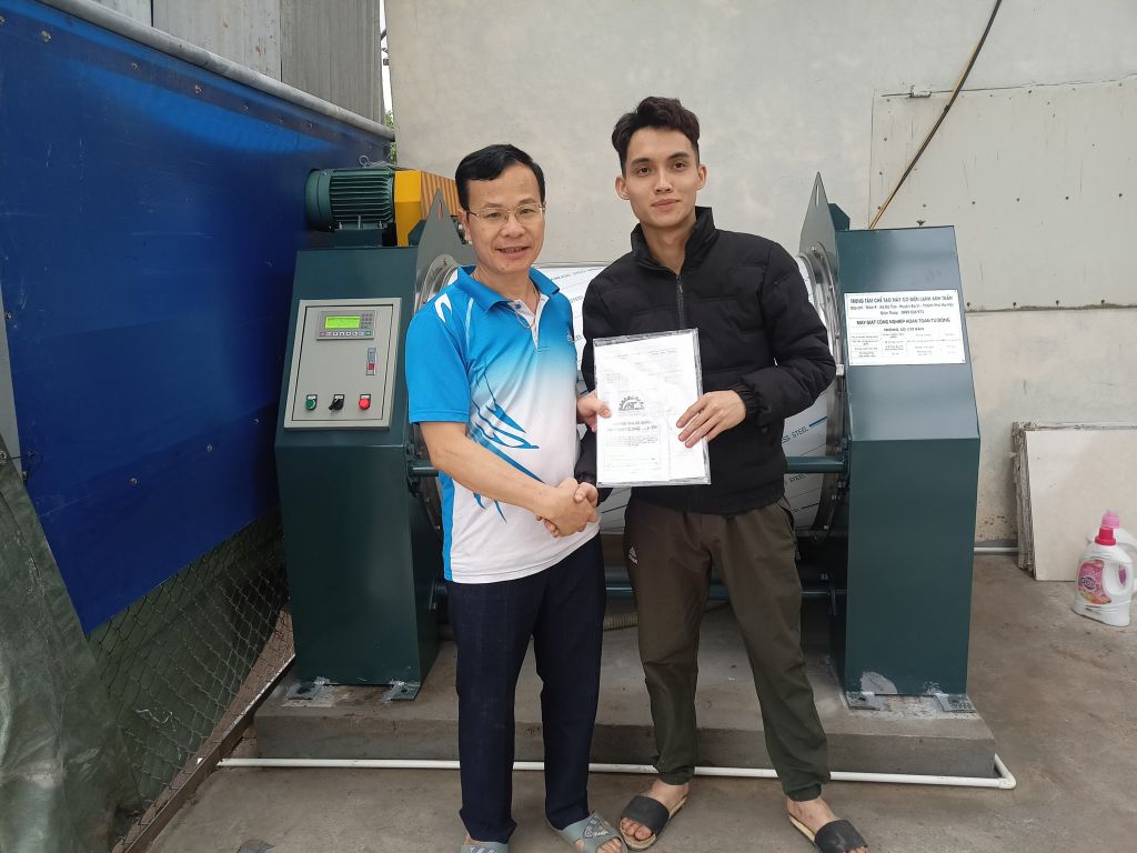 Máy giặt công nghiệp lắp đặt tại Yên Mỹ, Hưng Yên