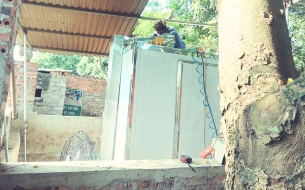 Phòng sấy công nghiệp giao tại Tân Yên, Bắc Giang