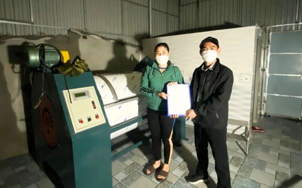 Máy giặt công nghiệp 50kg giao tại Can Lộc, Hà Tĩnh