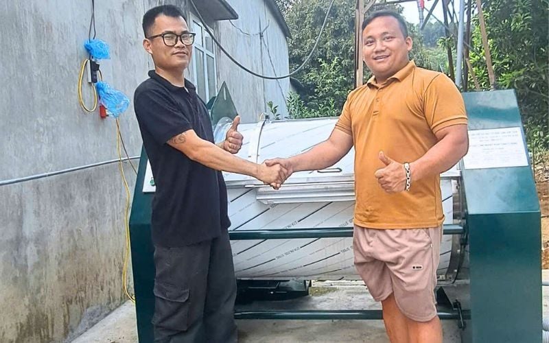 Máy giặt CN 50kg 1 pha giao đến Văn Yên, Yên Bái