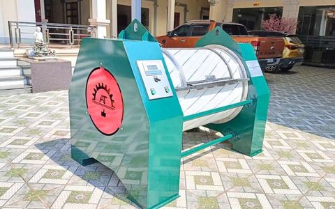 Máy giặt CN 50kg 3 pha, phòng sấy CN giao tới Nam Đàn, Nghệ An