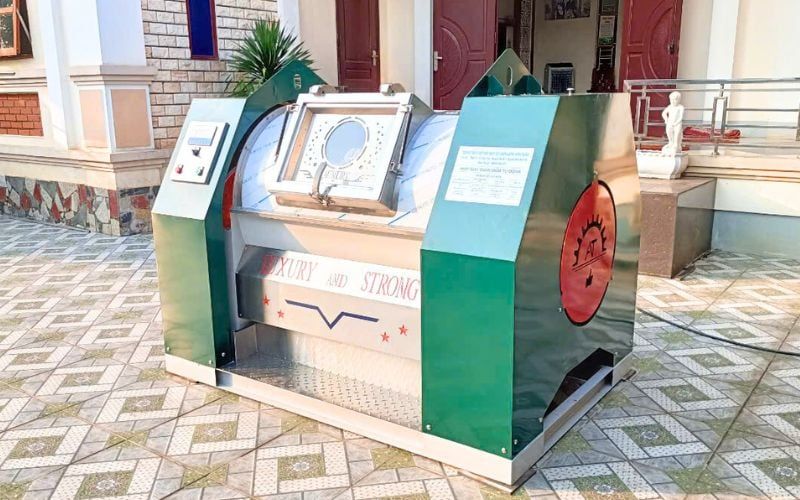 Máy giặt CN 50kg chân mềm giao tới Nghi Sơn, Thanh Hoá