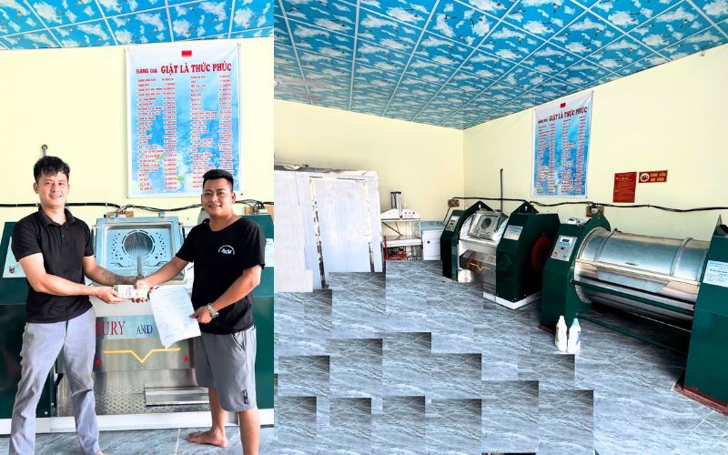 Máy giặt CN 50kg chân mềm tới Cẩm Lĩnh, Ba Vì, Hà Nội