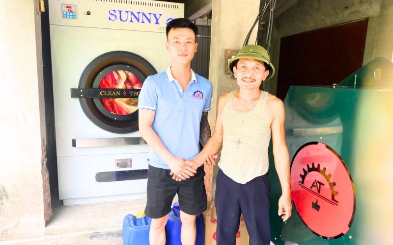 Máy giặt CN 50kg chân mềm, MS CN 50kg-điện tới An Dương, Hải Phòng